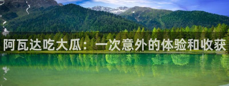 黑料免费:阿瓦达吃大瓜:一次意外的体验和收获